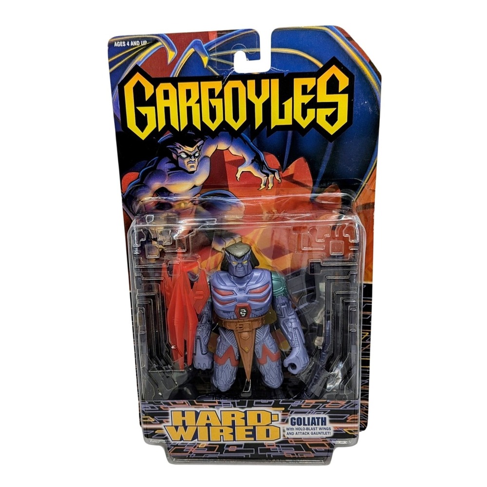 1996 Kenner Gargoyles Hard-Wired Goliath Holo-Blast Wings Action Figure